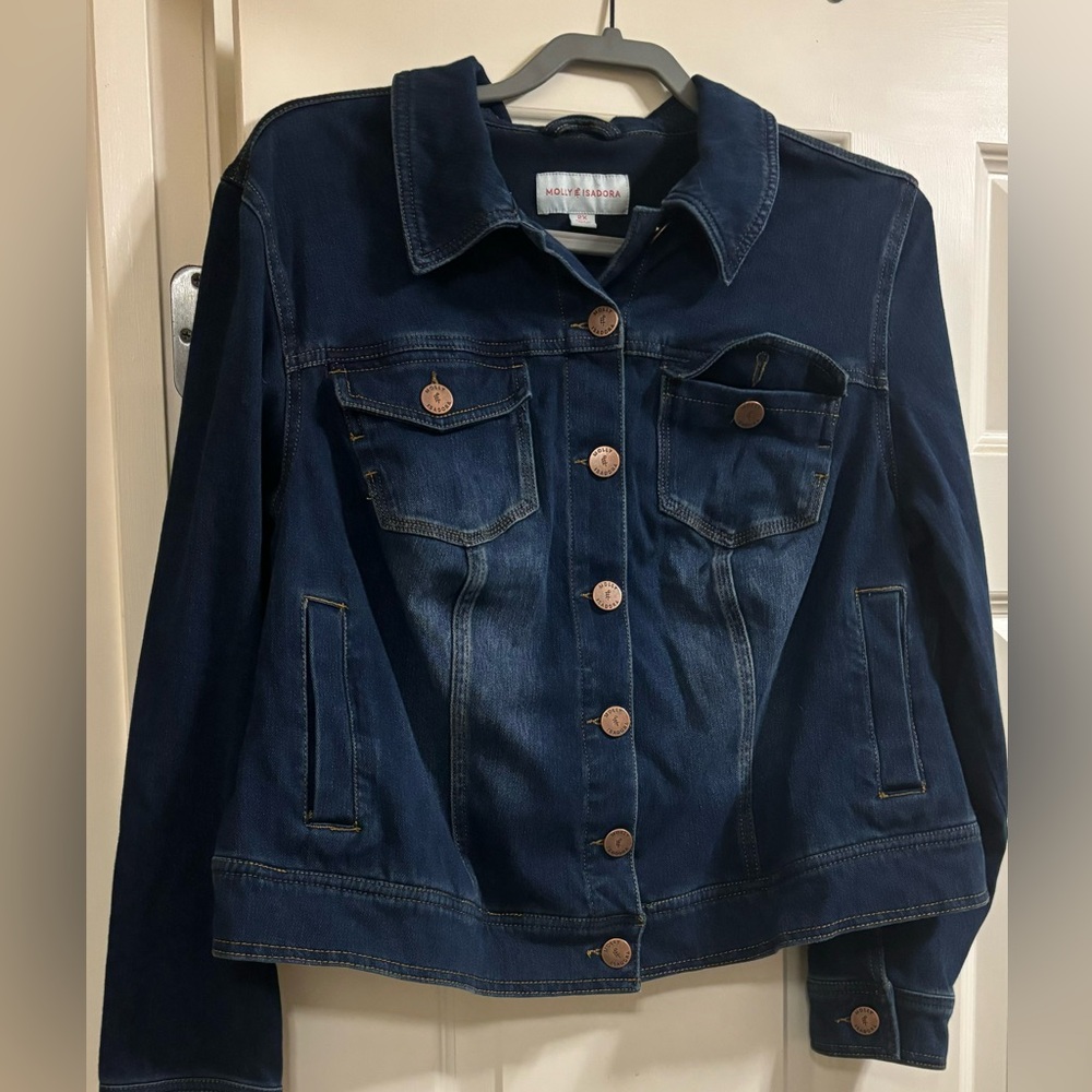 Molly & Isadora Dark Cropped Denim Jacket